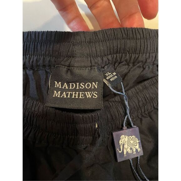 NWT Madison Mathews Wide Leg Eyelet Pant 100% Cotton XL Pull On - Picture 5 of 5